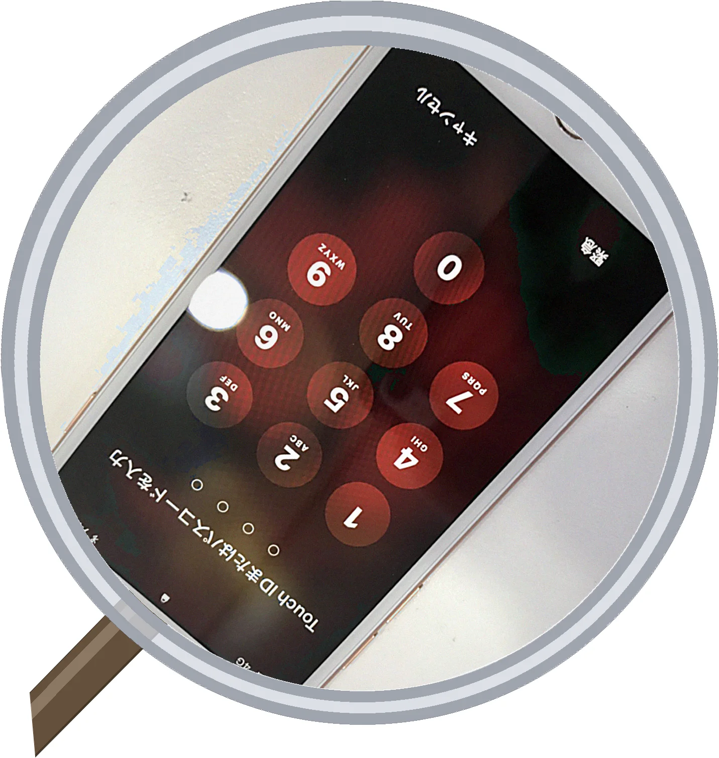 iPhone8の画面が割れて操作ができない場合のディスプレイ交換 — 修理の様子