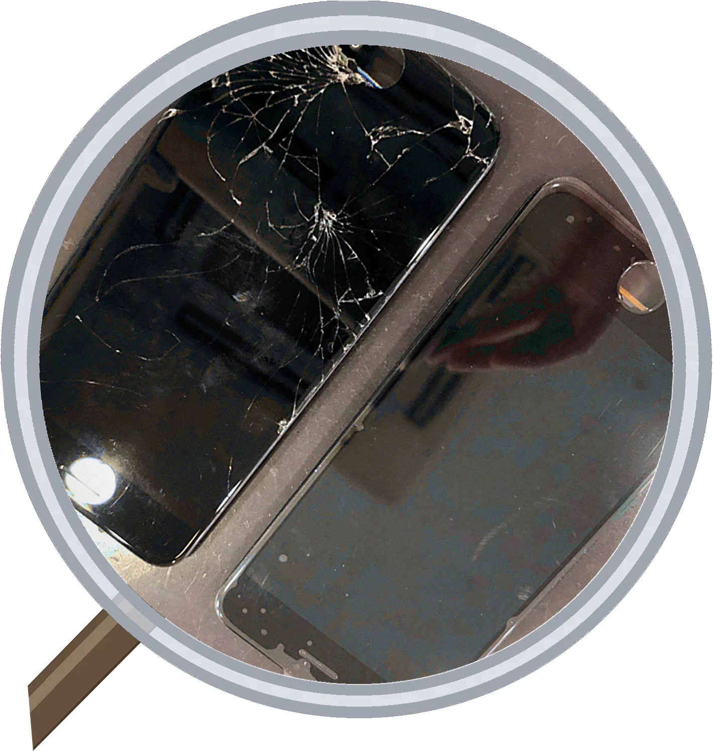 iPhone 8 screen-crack 修理事例