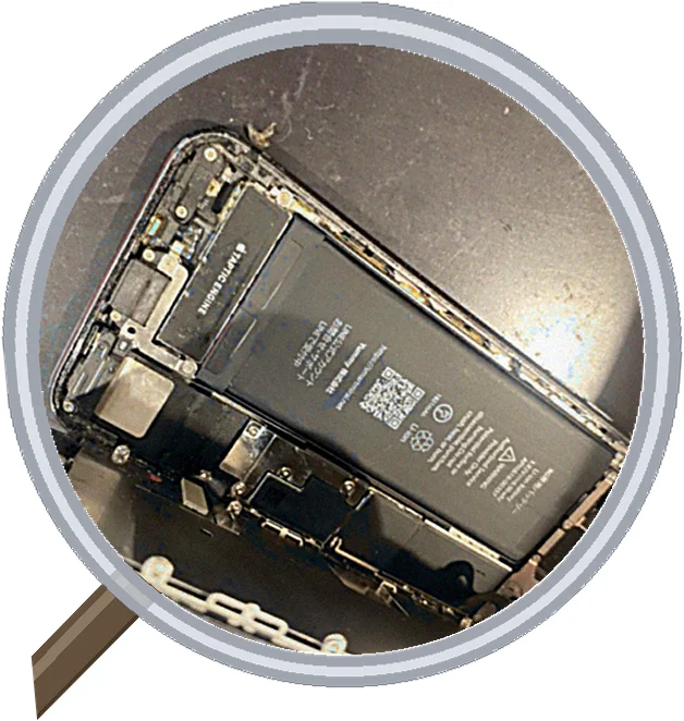 iPhone 8 screen-crack 修理事例