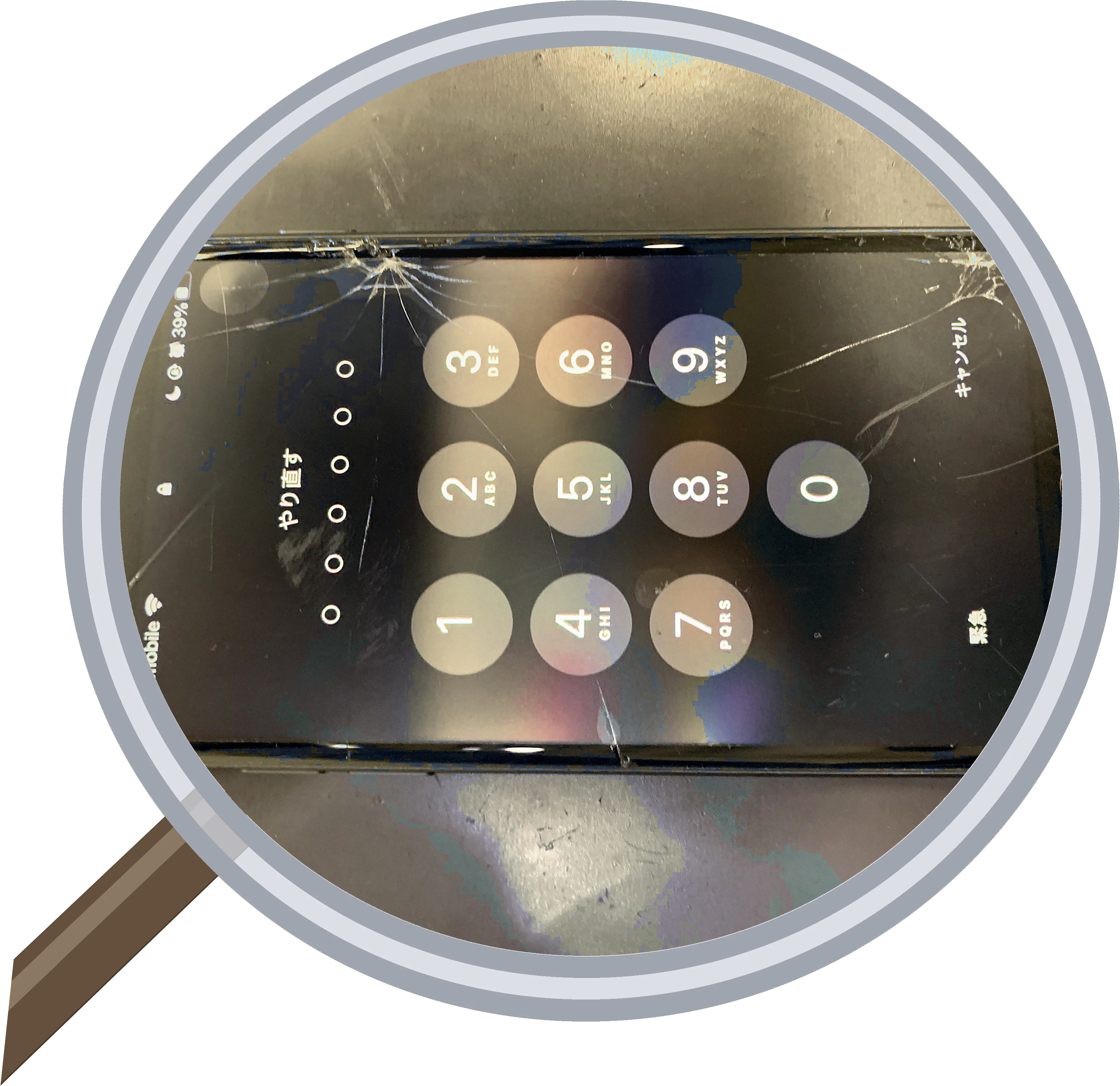 iPhone 8 画面割れ修理の実例 | 大阪・松屋町のスマエキ店主とお客様の対談