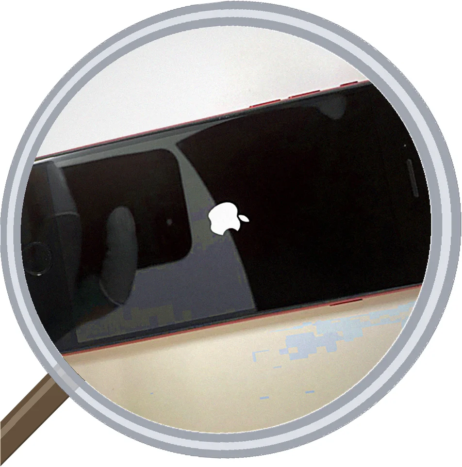 iPhone 8の画面割れ｜保護フィルムとケースの相性について — 修理の様子