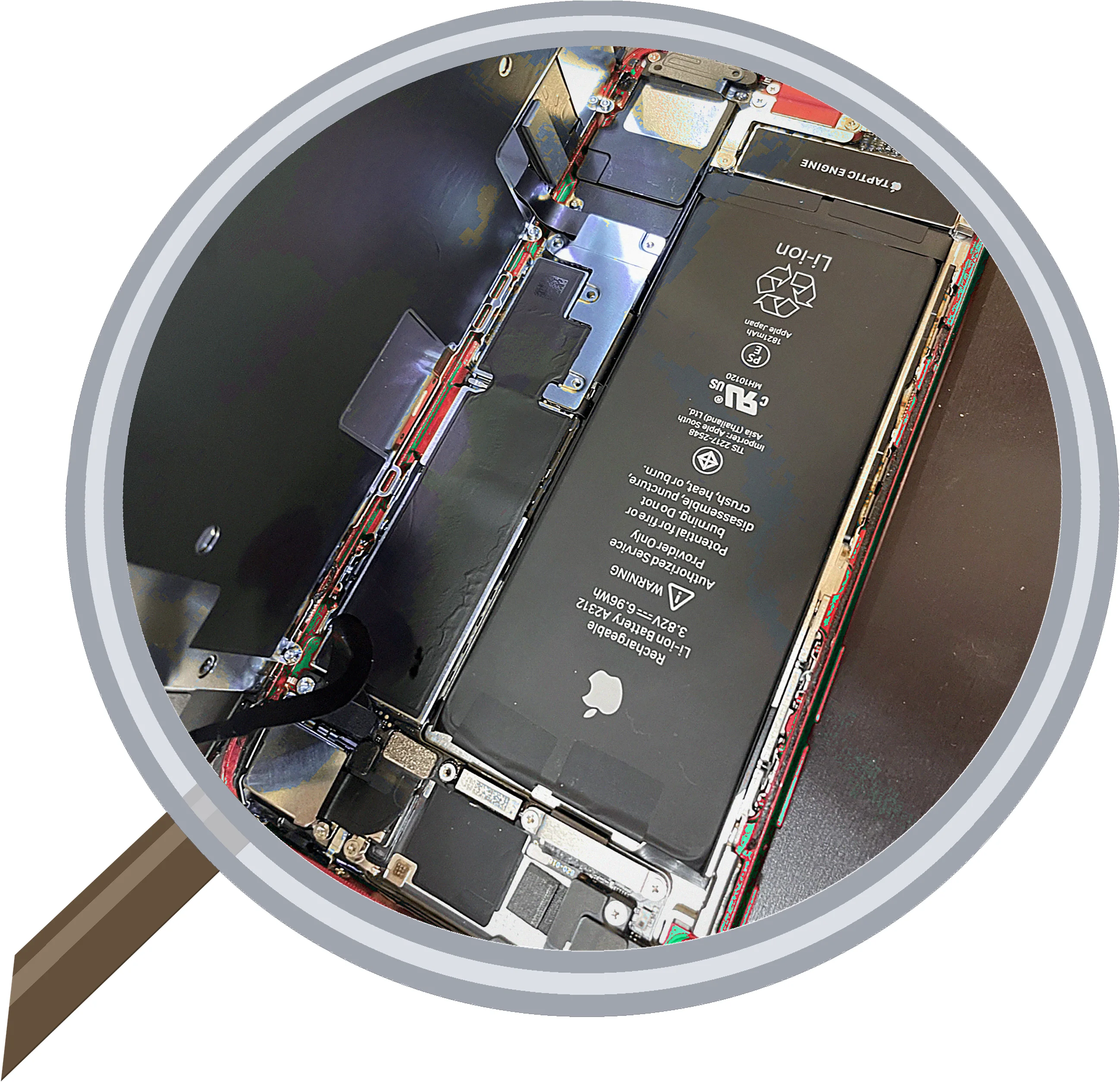 iPhone SE3 バッテリー交換修理【即日対応】-滋賀- — 修理の様子