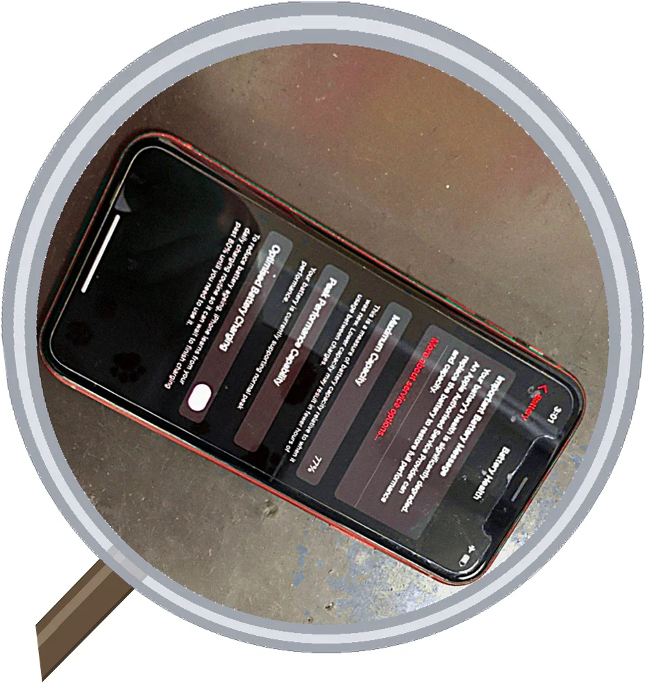 iPhone XR battery 修理事例