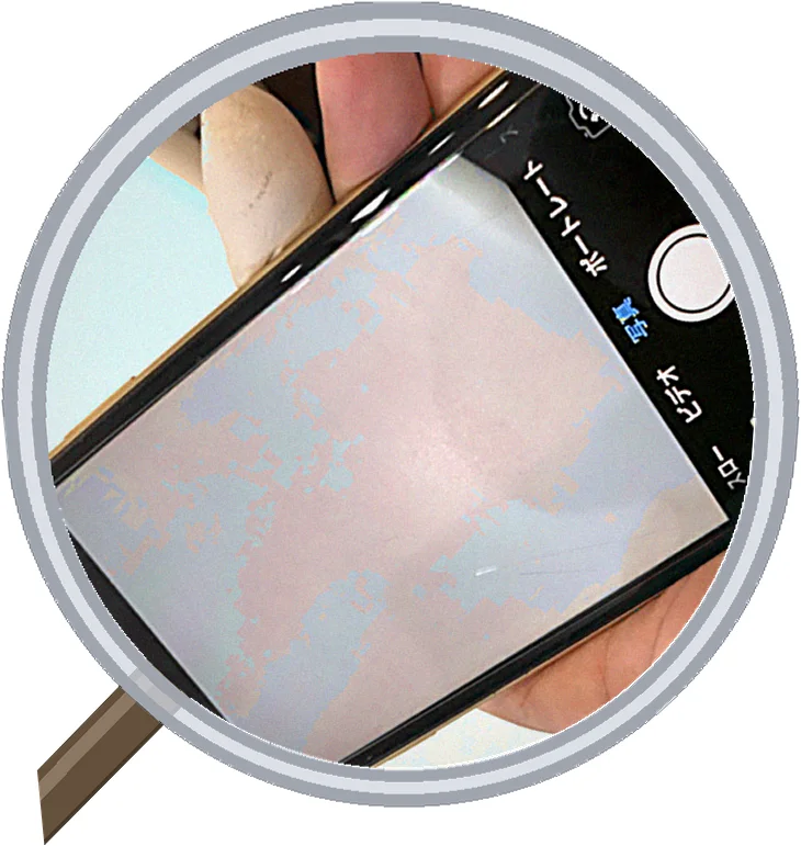 iPhone XRの画面割れ修理|福山で迅速に対応しました — 修理の様子