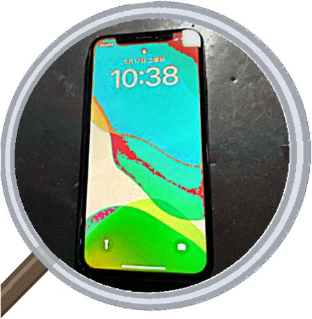 iPhone XR screen-crack 修理事例