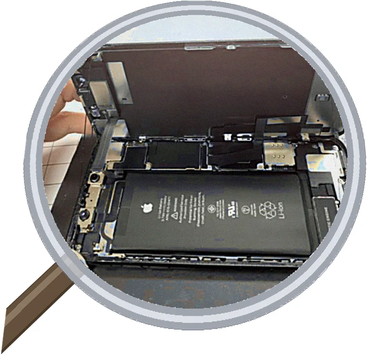 iPhone XR screen-crack 修理事例