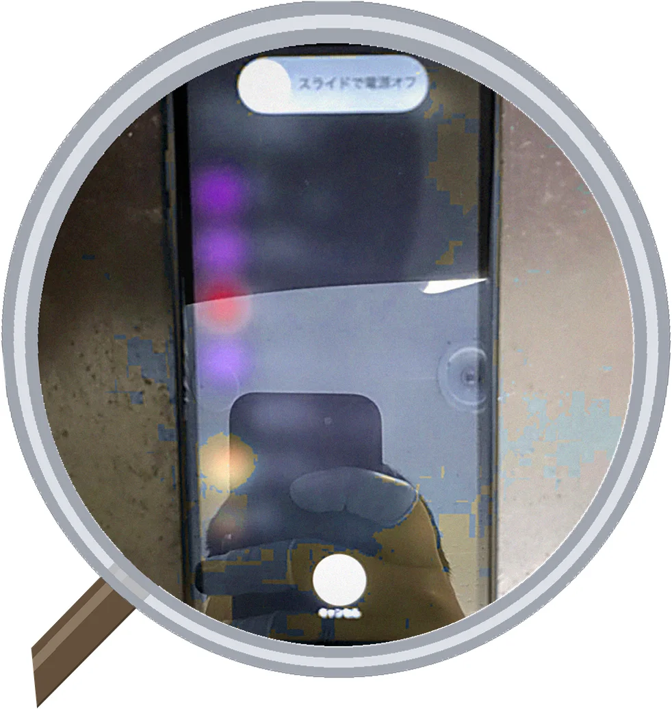 iPhone XR screen-crack 修理事例