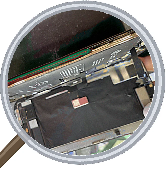 iPhone XS battery 修理事例
