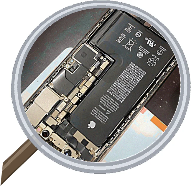 iPhone XS battery 修理事例