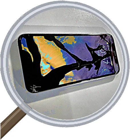 iPhone XSの画面割れ、モバイル保険なら修理代が無料です — 修理の様子