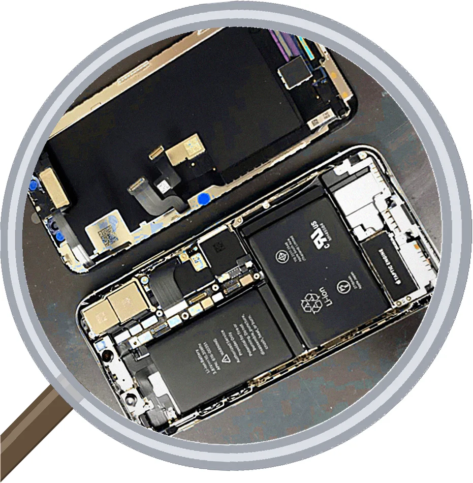 iPhone Xのバッテリー修理のレポート — 修理の様子