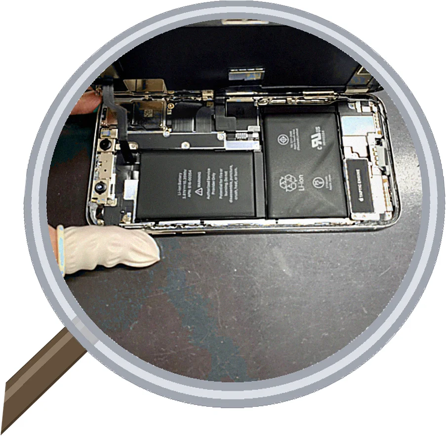 iPhone X screen-crack 修理事例