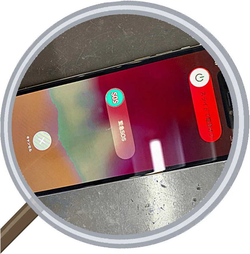 iPhone X screen-crack 修理事例