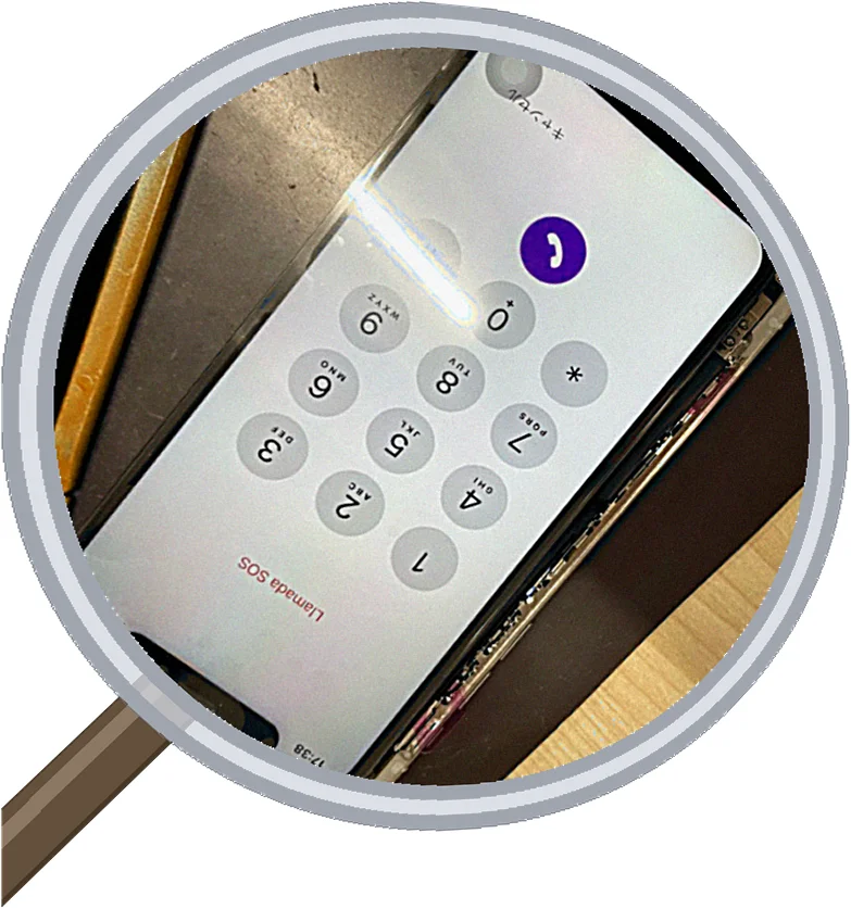 iPhone X screen-crack 修理事例