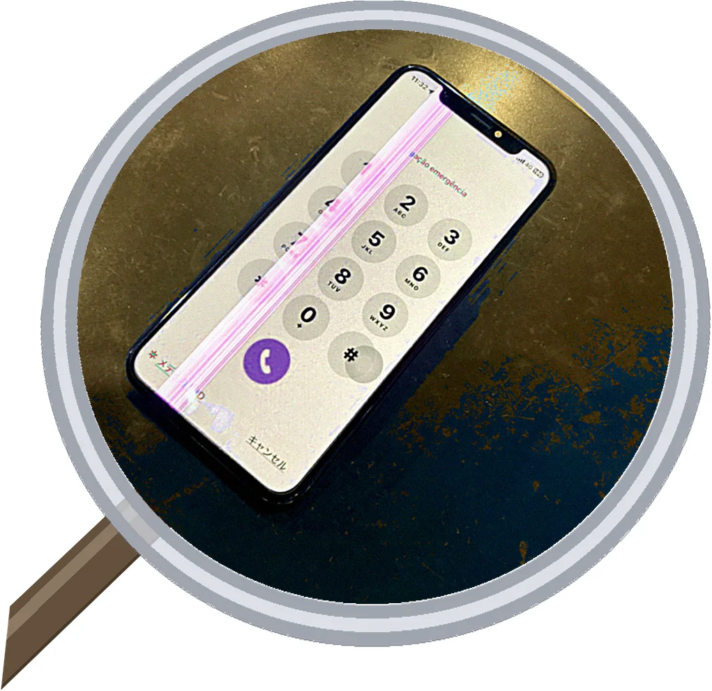iPhone X screen-crack 修理事例