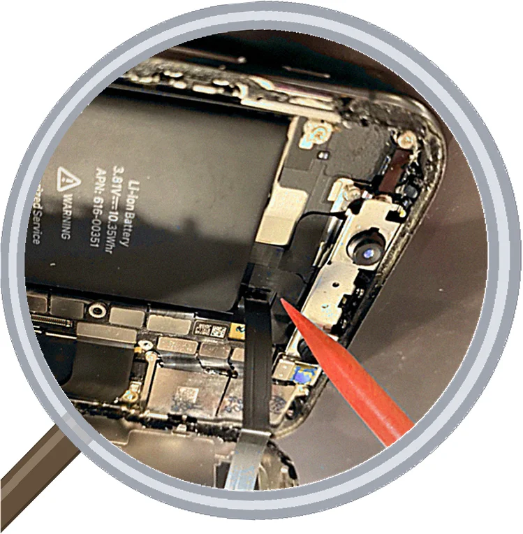iPhone X screen-crack 修理事例