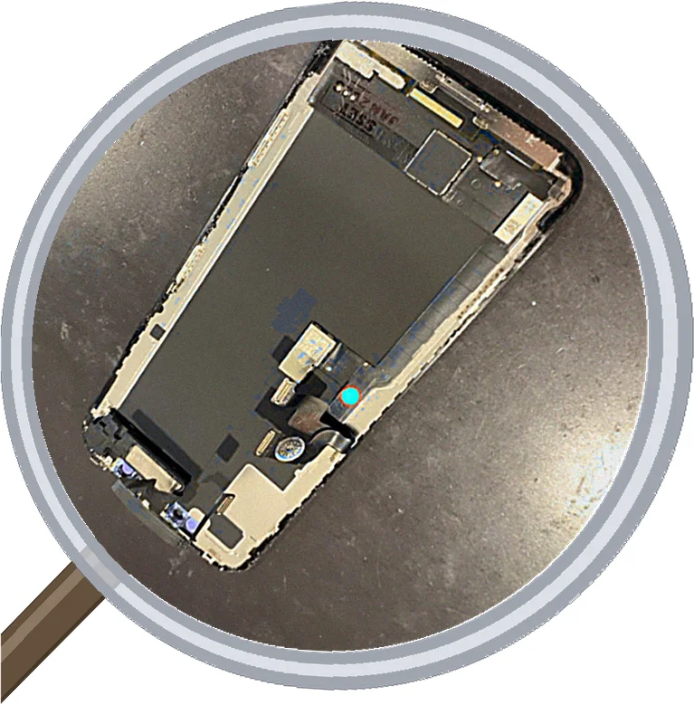 iPhone X screen-crack 修理事例