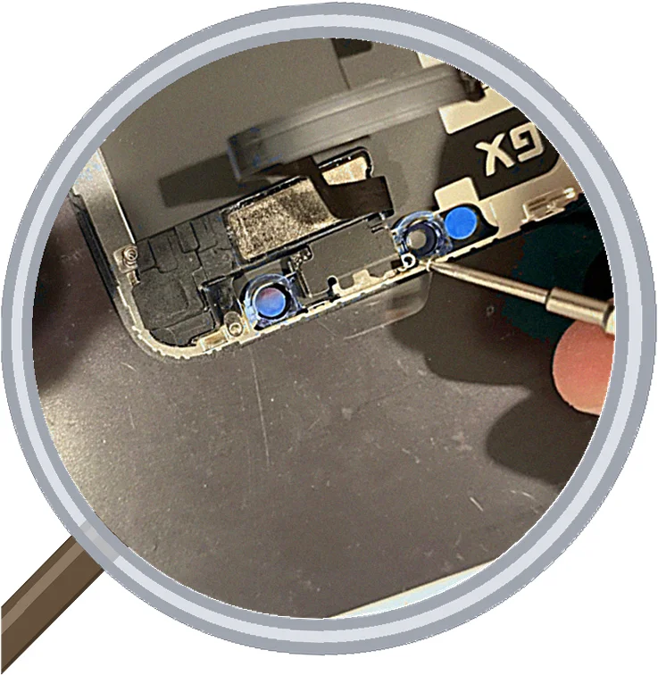 iPhone X screen-crack 修理事例
