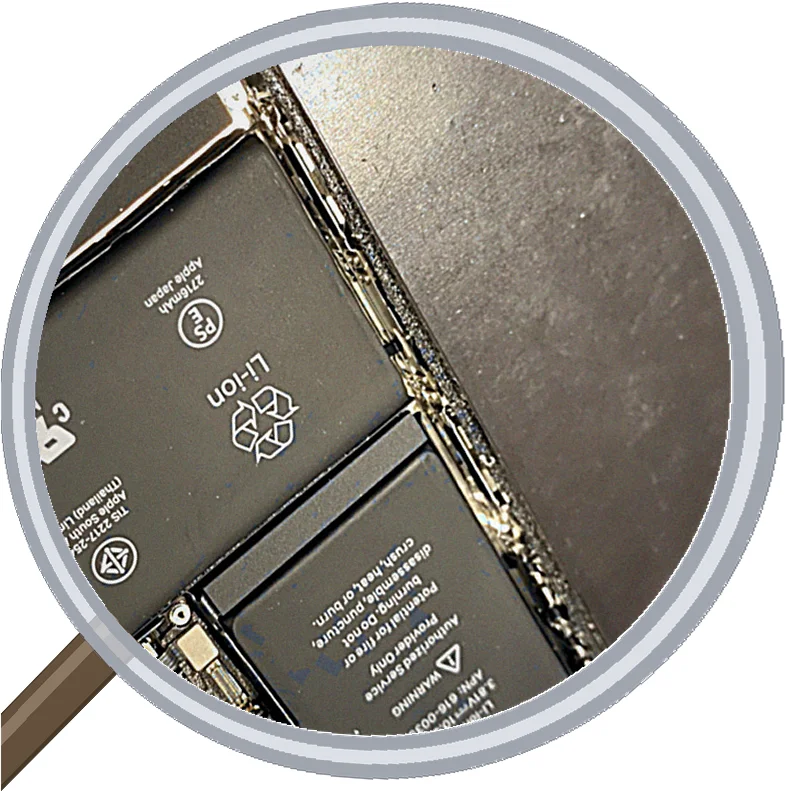 iPhone X screen-crack 修理事例