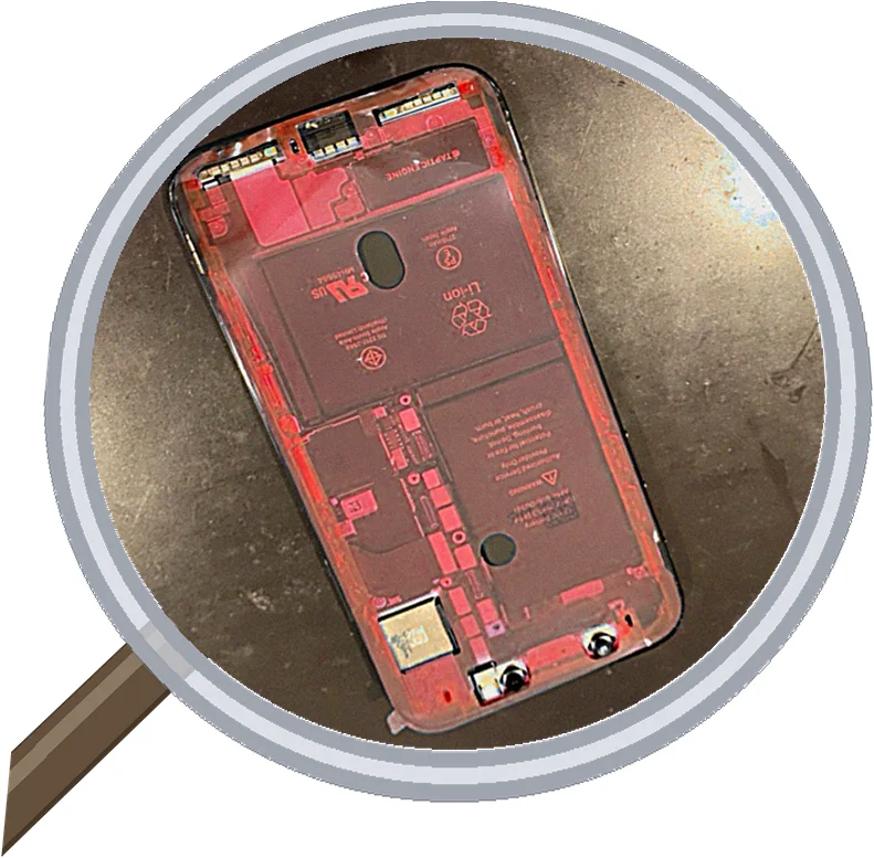 iPhone X画面割れでタッチ反応なし。下半分が効かない症状を修理しました — 修理の様子