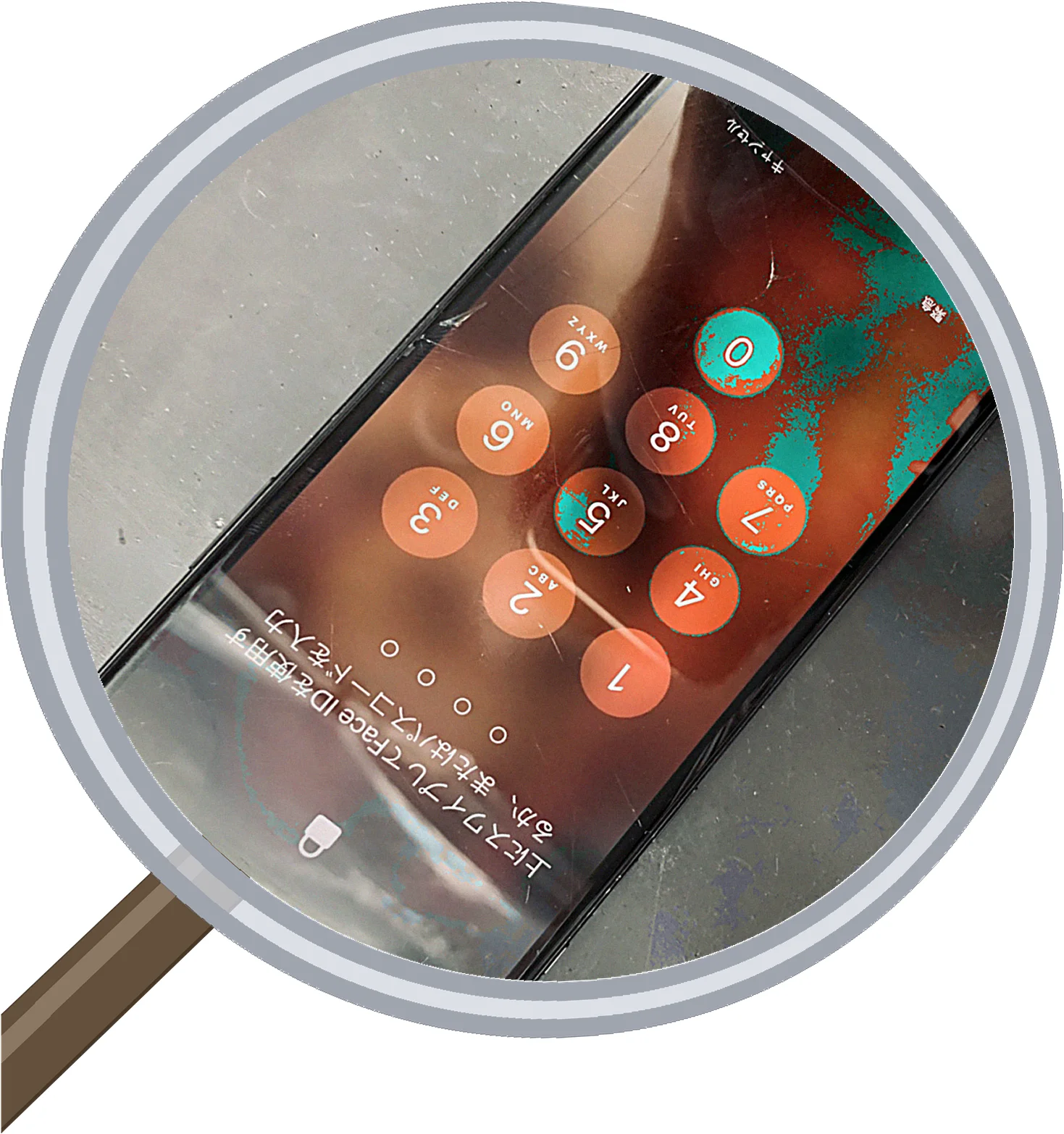 iPhone X screen-crack 修理事例