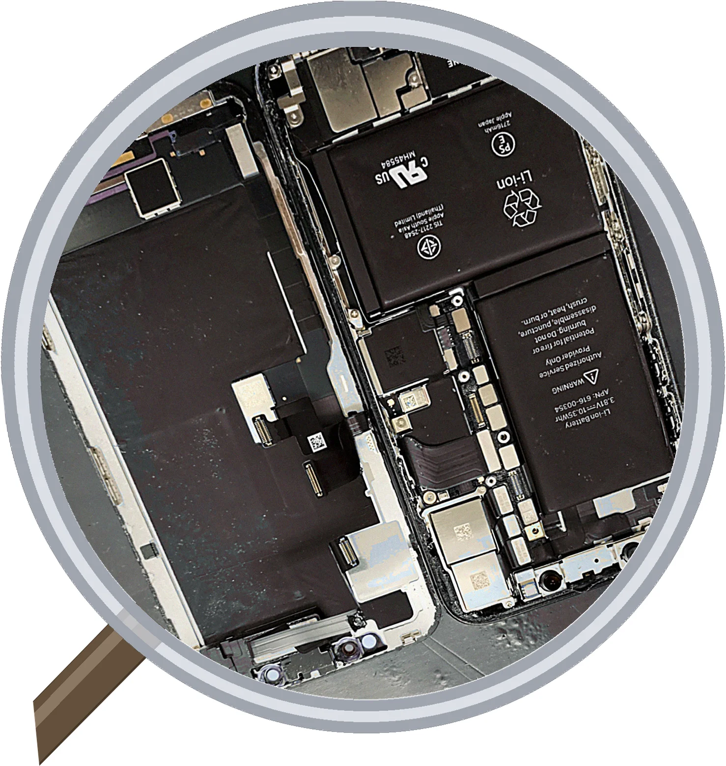 iPhone X screen-crack 修理事例