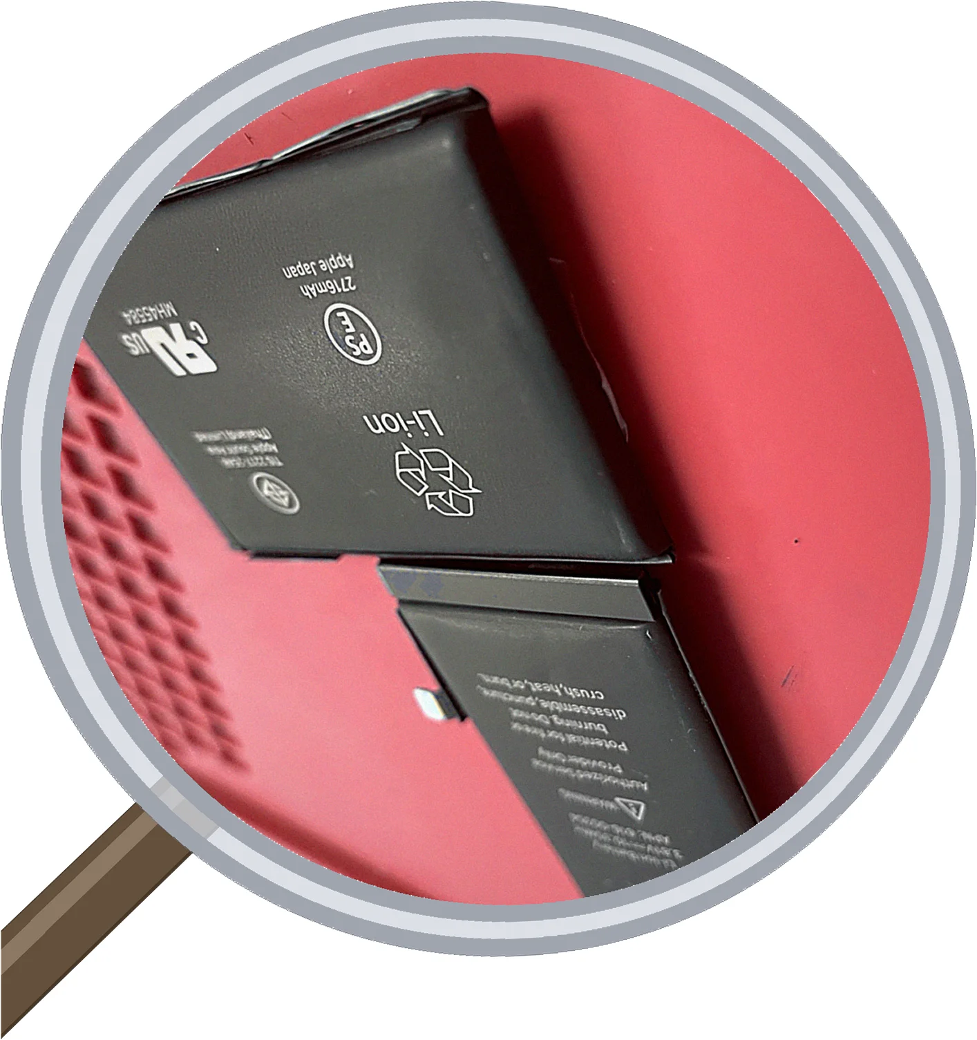 iPhone Xのゴーストタッチ修理 — バッテリー膨張が原因 — 修理の様子