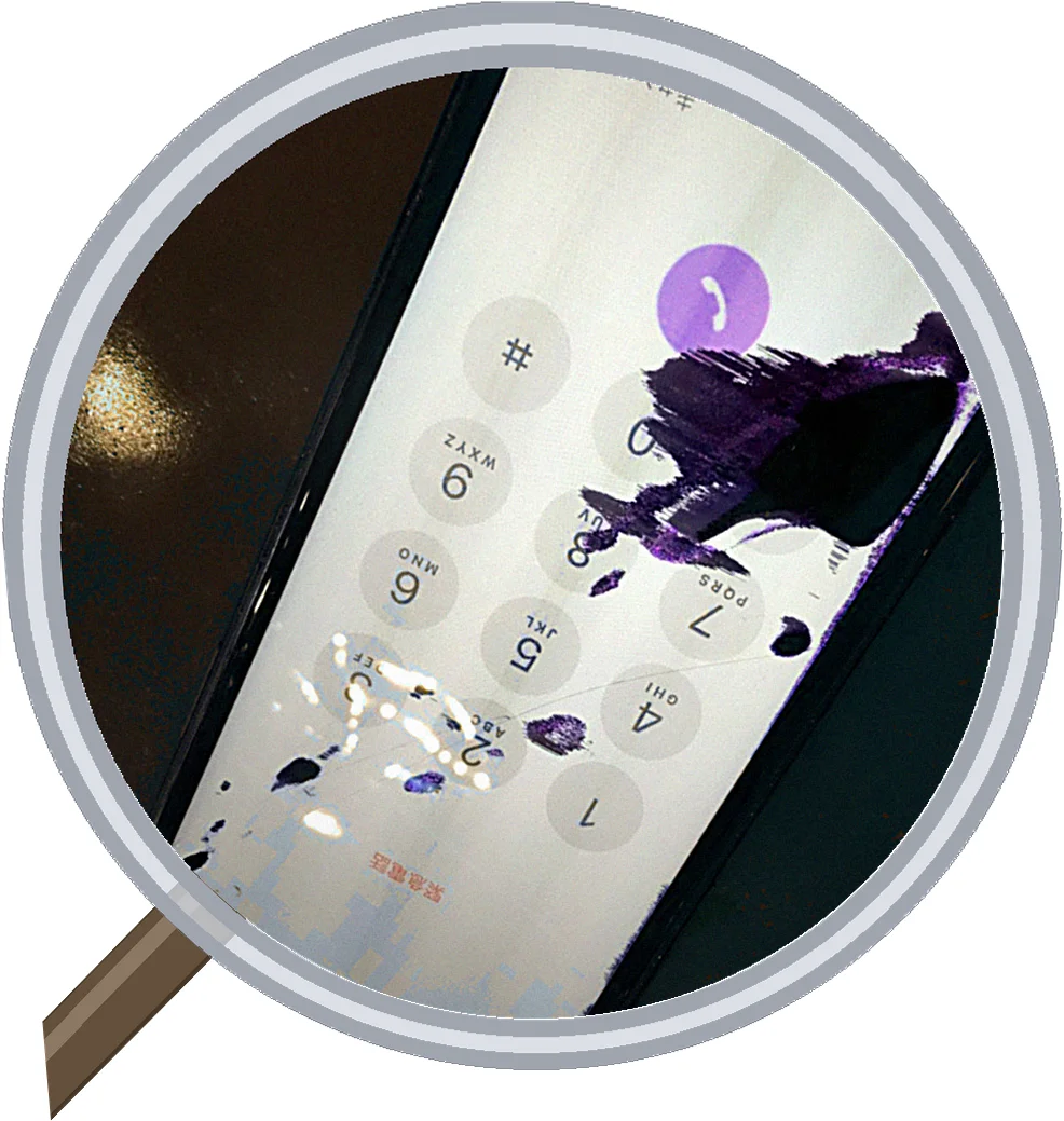 iPhone X screen-crack 修理事例