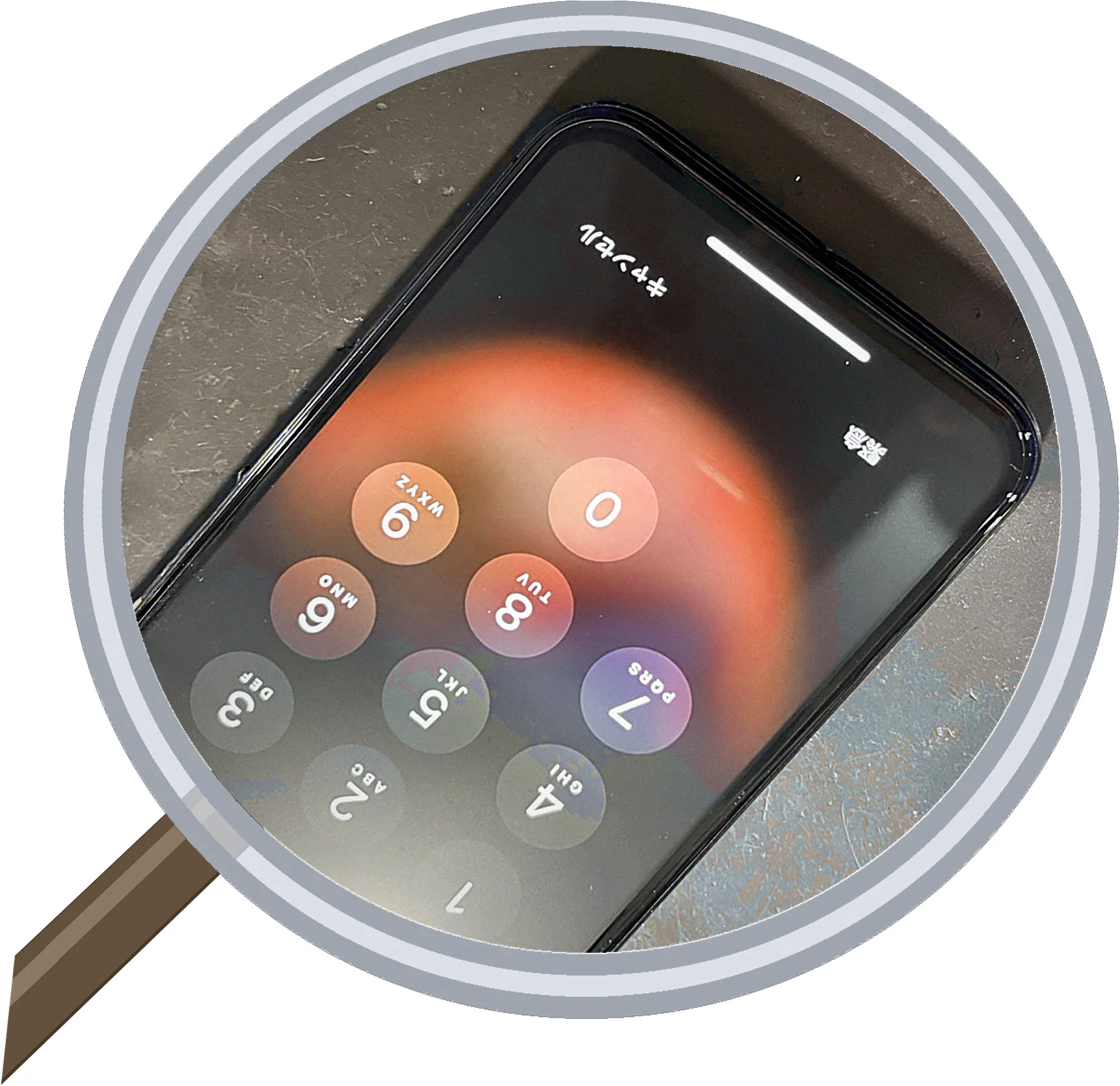 iPhone X screen-crack 修理事例