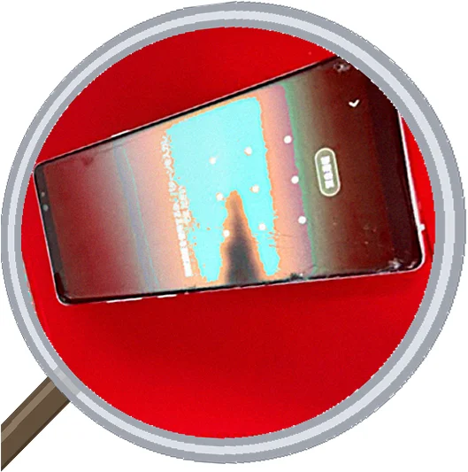 Galaxy Note8のリアパネル割れ修理について — 修理の様子