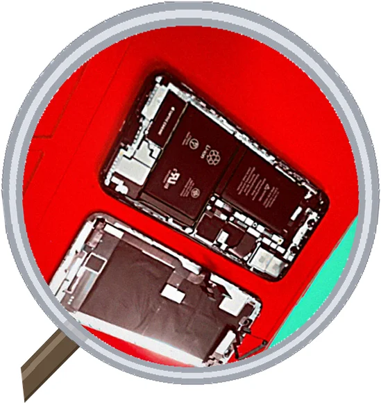 iPhone X screen-crack 修理事例