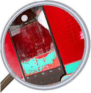 フィルムの貼り付け苦手な方へ！ — 修理の様子