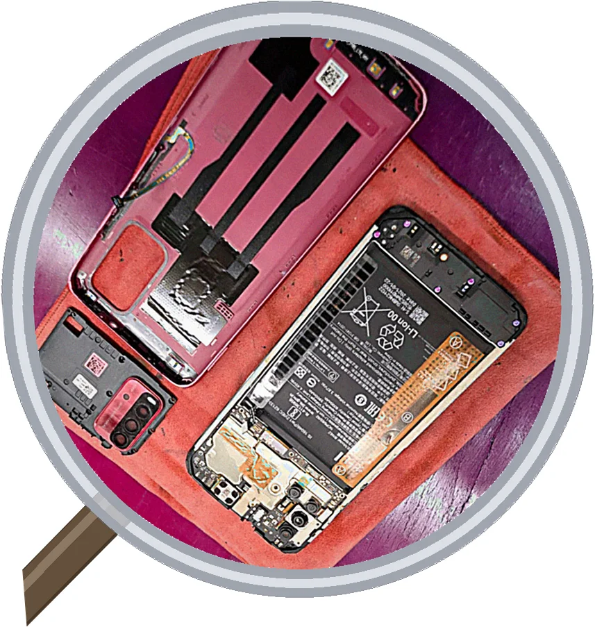 Xiaomi Redmi 9T 電源が入らなくなった【バッテリー交換修理】 — 修理の様子