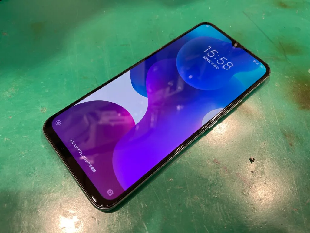 Xiaomi Redmi Note 9S 液晶修理 — 修理の様子