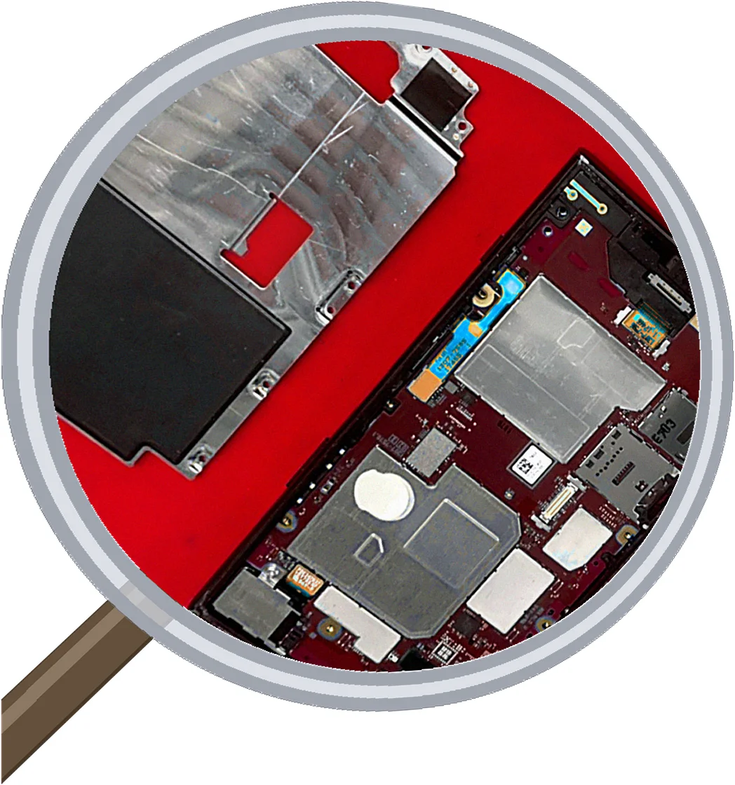 Xperia XZ1のバッテリー膨張で画面が浮いてくるトラブル、即日バッテリー交換で解決します【秋葉 — 修理の様子